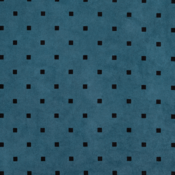 LEE JOFA MODERN KELLY WEARSTLER LEATHER III EPOQ CHECK SUEDE - MARINE upholstery fabric swatch for sample-first furniture planning