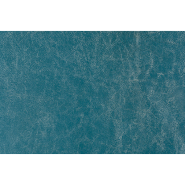 LEE JOFA MODERN KELLY WEARSTLER LEATHER NOTORIOUS - TEAL upholstery fabric swatch for sample-first furniture planning