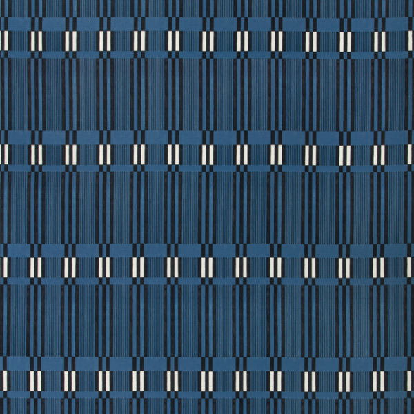 LEE JOFA MODERN KELLY WEARSTLER TERRA FIRMA II INDOOR OUTDOOR BANDEAU - MARINE upholstery fabric swatch for sample-first furniture planning