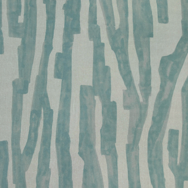 LEE JOFA MODERN KELLY WEARSTLER VII INTARGIA - AQUAMARINE upholstery fabric swatch for sample-first furniture planning