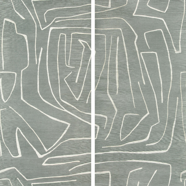 LEE JOFA MODERN KELLY WEARSTLER WALLPAPERS IV GRAFFITO II - DENIM GWP-3720.151.0