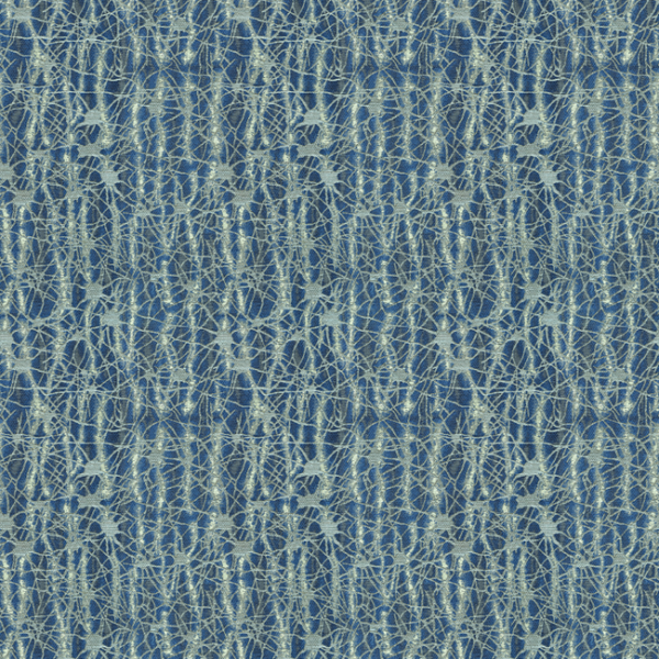 LEE JOFA MODERN MARY FISHER ORGANIC - BLUES upholstery fabric swatch for sample-first furniture planning