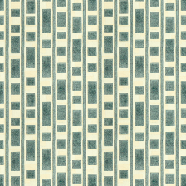 LEE JOFA MODERN MARY FISHER RESOLUTION - AQUA upholstery fabric swatch for sample-first furniture planning