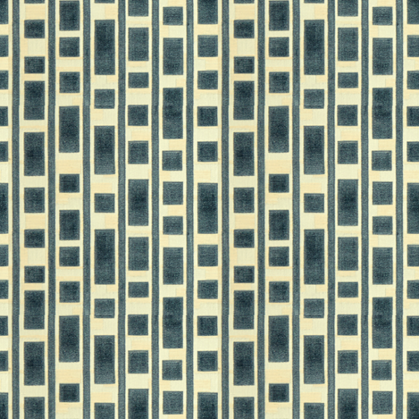 LEE JOFA MODERN MARY FISHER RESOLUTION - BLUE upholstery fabric swatch for sample-first furniture planning