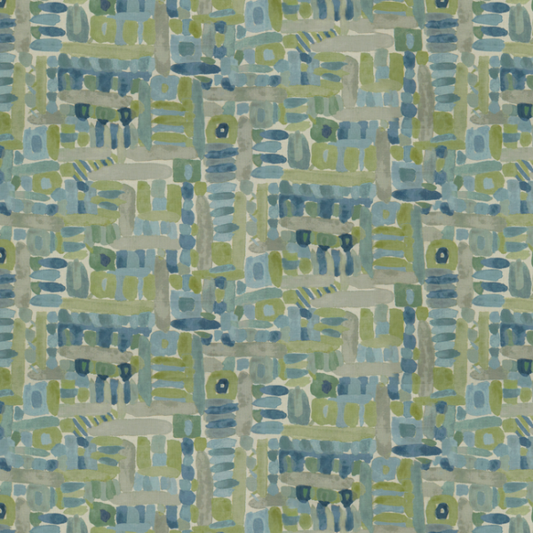 LEE JOFA MODERN MORIYAMA - LAKE upholstery fabric swatch for sample-first furniture planning