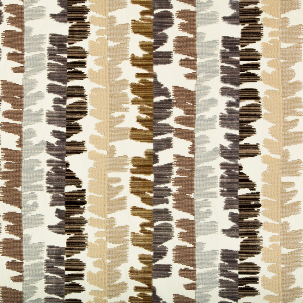 LEE JOFA MODERN PRISM FRACTAL VELVET - SAND/STONE upholstery fabric swatch for sample-first furniture planning