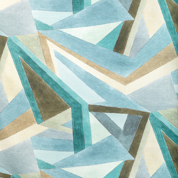 LEE JOFA MODERN RHAPSODY ROULADE PRINT - AQUA/DUNE GWF-3772.635.0
