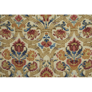 New Sevilla - Ruby/blue upholstery fabric swatch