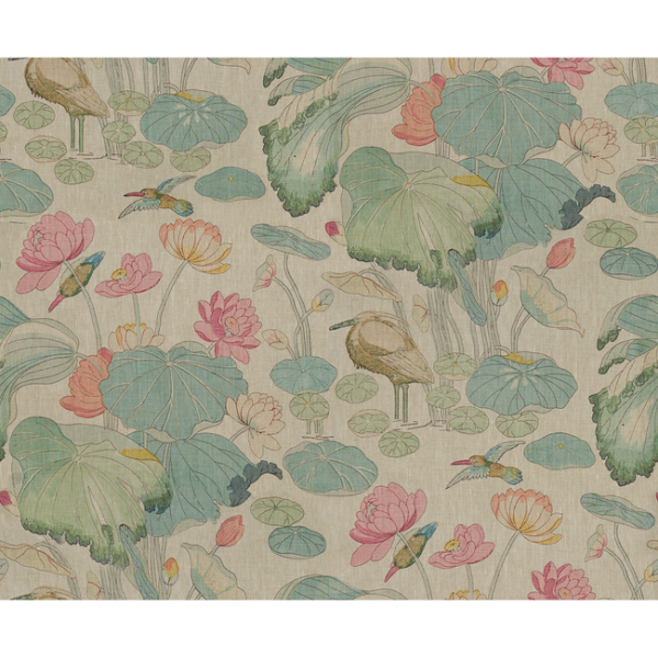 LEE JOFA NYMPHEUS TWILL - PINK/TEAL 2016100.723.0