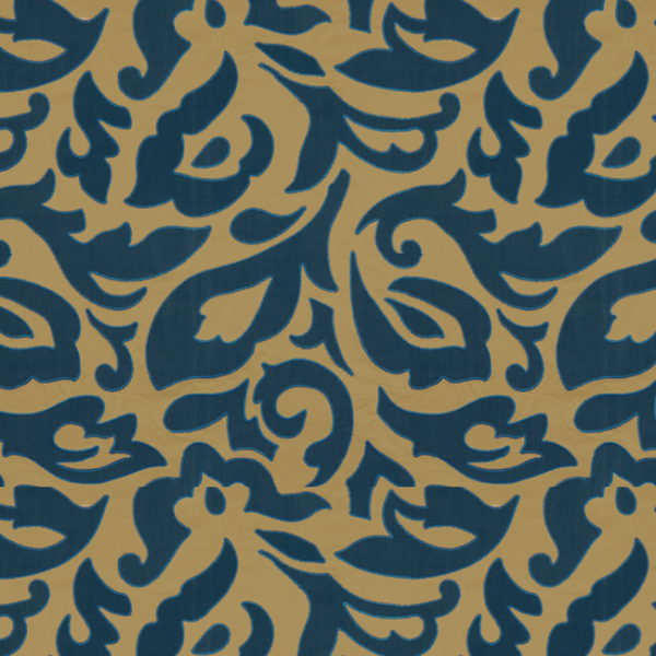 LEE JOFA OSCAR DE LA RENTA II FELICITY - SAPPHIRE upholstery fabric swatch for sample-first furniture planning