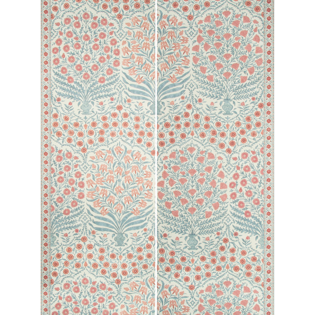 LEE JOFA OSCAR DE LA RENTA WALLPAPER SAMEERA PAPER - RED/BLUE P2017100.519.0