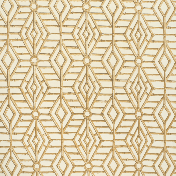 LEE JOFA PAOLO MOSCHINO PAOLO MOSCHINO FABRICS BAMBOO CANE - BEIGE/WHITE upholstery fabric swatch for sample-first furniture planning