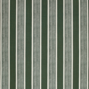 Paolo Moschino Paolo Moschino Fabrics Elba Stripe - Dark Green upholstery fabric swatch