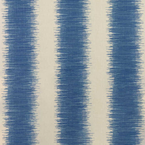 LEE JOFA PAOLO MOSCHINO PAOLO MOSCHINO FABRICS HAMPTON STRIPE - BLUE/ECRU upholstery fabric swatch for sample-first furniture planning