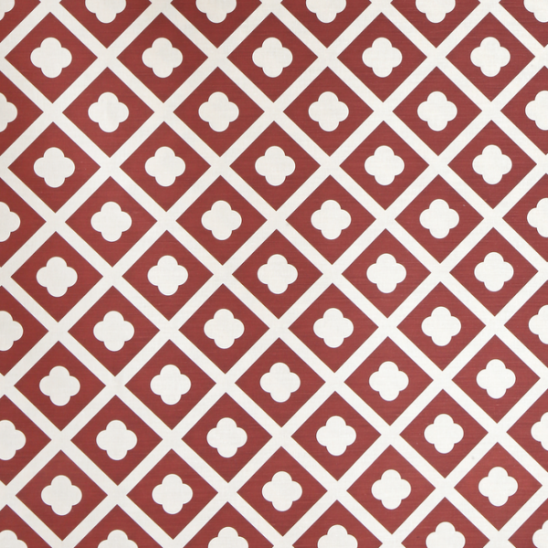 LEE JOFA PAOLO MOSCHINO PAOLO MOSCHINO FABRICS JARDIN - DARK RUST ON ECRU upholstery fabric swatch for sample-first furniture planning