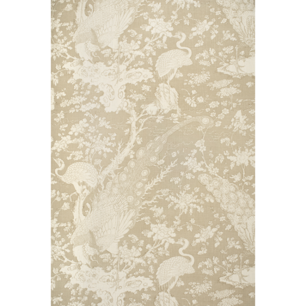 LEE JOFA PAOLO MOSCHINO PAOLO MOSCHINO FABRICS PHEASANTRY BLOTCH - TAUPE upholstery fabric swatch for sample-first furniture planning