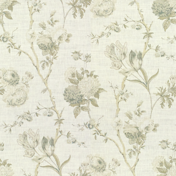 LEE JOFA PARISH-HADLEY ALLEGRA LINEN - GREY upholstery fabric swatch for sample-first furniture planning