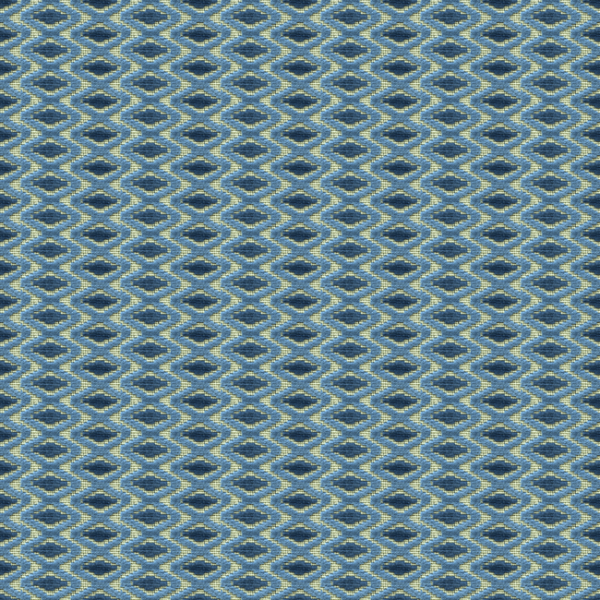 LEE JOFA PARISH-HADLEY OTTO TRELLIS - BLUE/NAVY upholstery fabric swatch for sample-first furniture planning