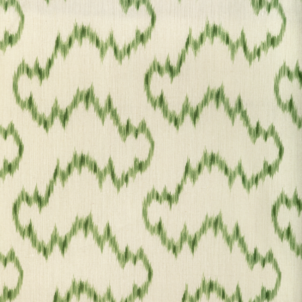 LEE JOFA SARAH BARTHOLOMEW MALLORCAN IKAT - LEAF upholstery fabric swatch for sample-first furniture planning