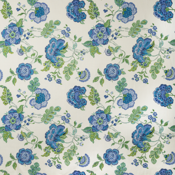 LEE JOFA SOMERSET - BLUE/GREEN upholstery fabric swatch for sample-first furniture planning