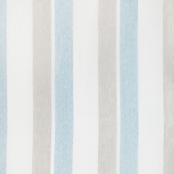 LEE JOFA SUMMERLAND DEL MAR SHEER - SKY/NATURAL upholstery fabric swatch for sample-first furniture planning