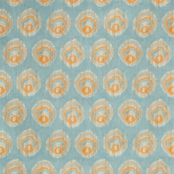LEE JOFA SUZANNE KASLER INTERIORS THE RIVIERA COLLECTION MONACO PRINT - AQUA/MELON 2018141.125.0 - Limited Stock