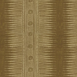 Suzanne Rheinstein Hollyhock Ii Indian Zag - Bark upholstery fabric swatch