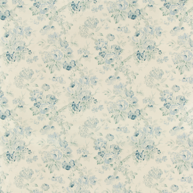 LEE JOFA SUZANNE RHEINSTEIN III GARDEN ROSES - AQUA/BLUE 2007157.153.0