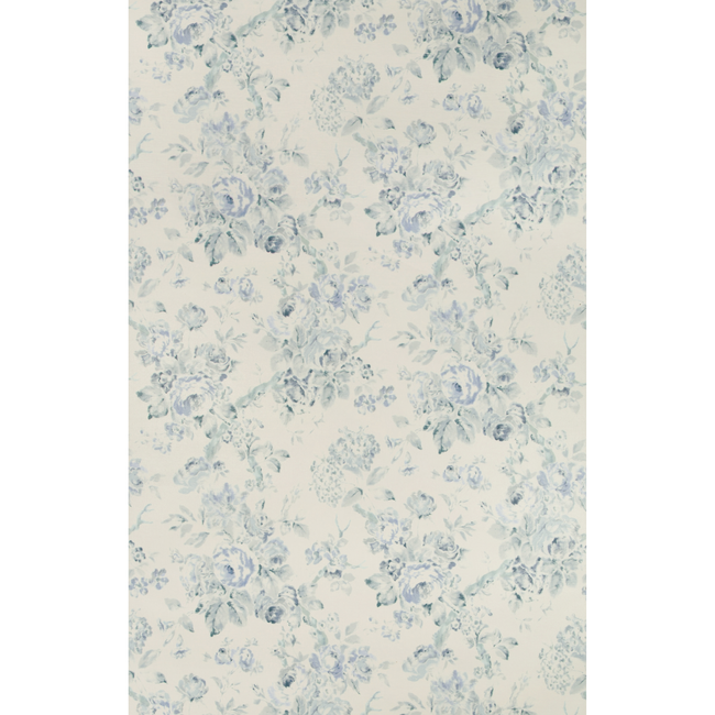 LEE JOFA SUZANNE RHEINSTEIN III GARDEN ROSES WP - AQUA/BLUE P2018106.153.0