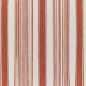 Triana Weaves Tablada Stripe - Brick upholstery fabric swatch