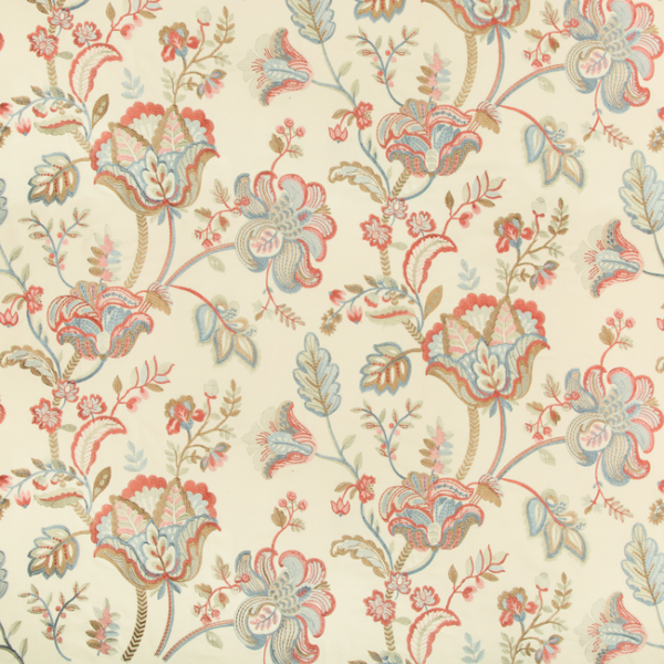 LEE JOFA WESTPORT BRADFORD EMB - PETAL/CAPRI upholstery fabric swatch for sample-first furniture planning
