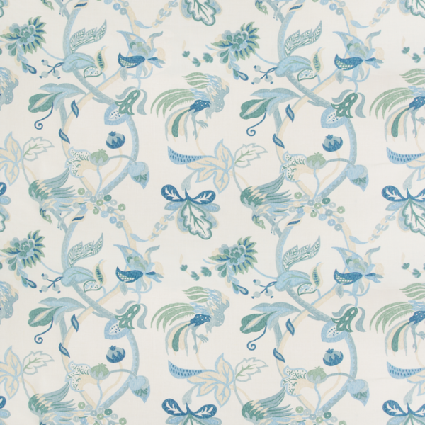 LEE JOFA WESTPORT GORDA - JADE/MIST upholstery fabric swatch for sample-first furniture planning