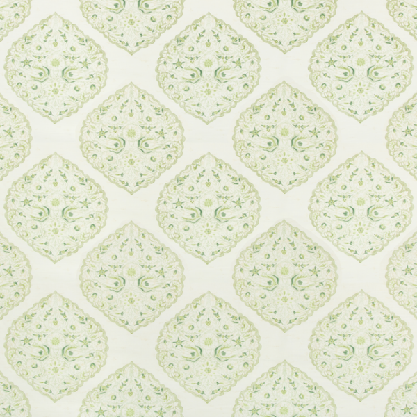 LEE JOFA WESTPORT LIDO PRINT - LEAF upholstery fabric swatch for sample-first furniture planning