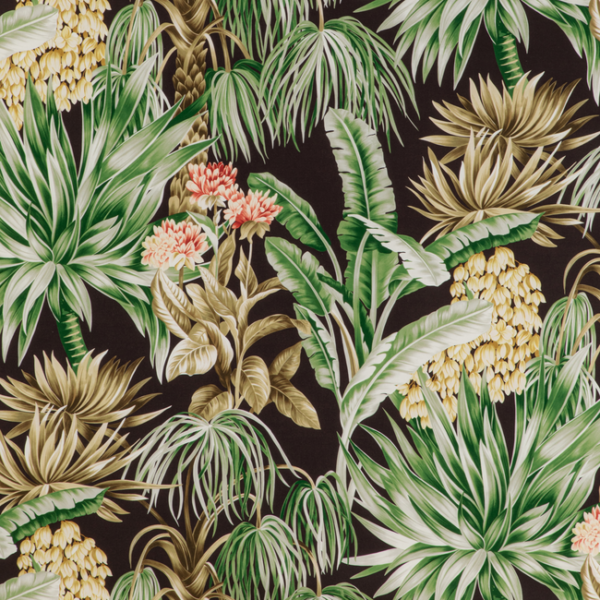 Lee Jofa CALUYA PRINT - ESPRESSO upholstery fabric swatch for sample-first furniture planning