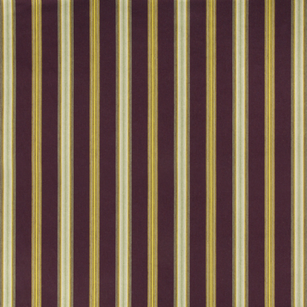 Lee Jofa CANFIELD STRIPE - AUBERGINE upholstery fabric swatch for sample-first furniture planning