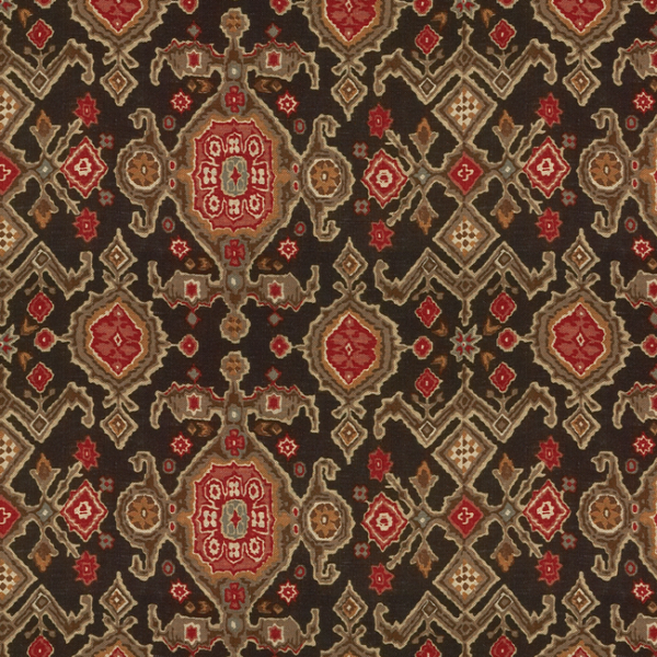 Lee Jofa Designer Eric Cohler Design PERSEUS PRINT - BLACK upholstery fabric swatch for sample-first furniture planning