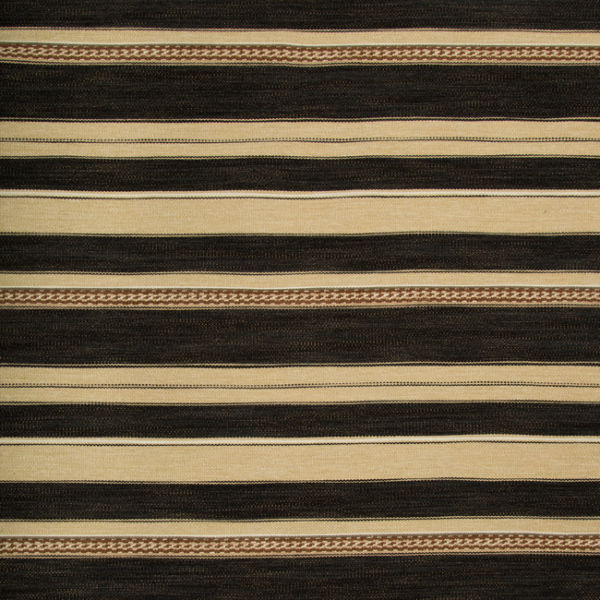 Lee Jofa ENTOTO STRIPE - EBONY/COCOA upholstery fabric swatch for sample-first furniture planning