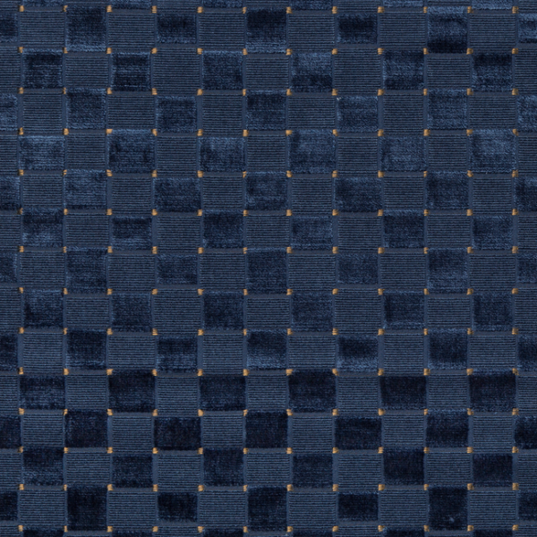 Lee Jofa LEVENS VELVET - NAVY upholstery fabric swatch for sample-first furniture planning