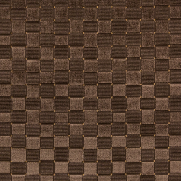 Lee Jofa LEVENS VELVET - UMBER upholstery fabric swatch for sample-first furniture planning