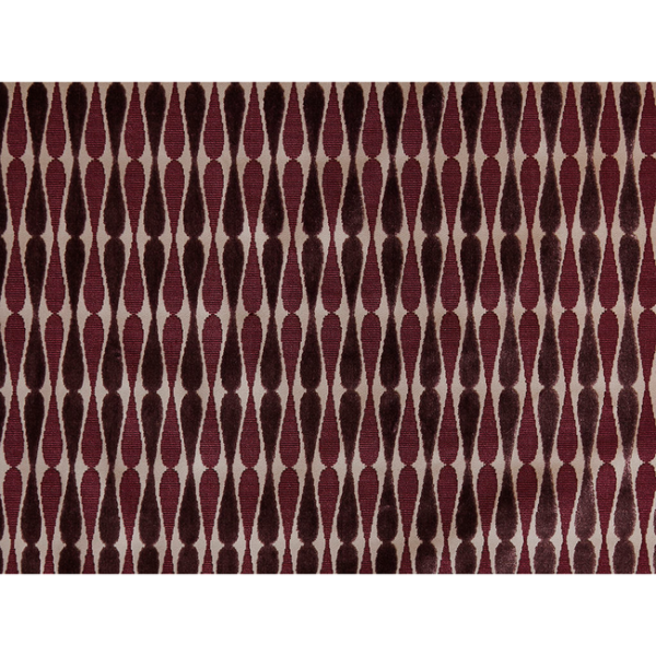 Lee Jofa Modern Designer Allegra Hicks DRAGONFLY - TAUPE/GRAPE upholstery fabric swatch for sample-first furniture planning