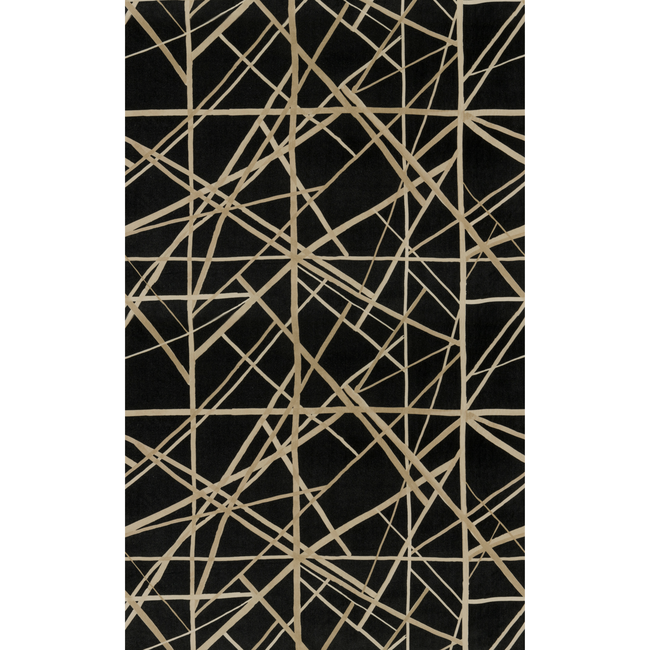 Lee Jofa Modern Designer Kelly Wearstler CHANNELS VELVET - ONYX/ALMOND GWF-3731.811.0