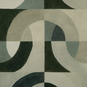 Modern Designer Kelly Wearstler Colonnade - Onyx upholstery fabric swatch