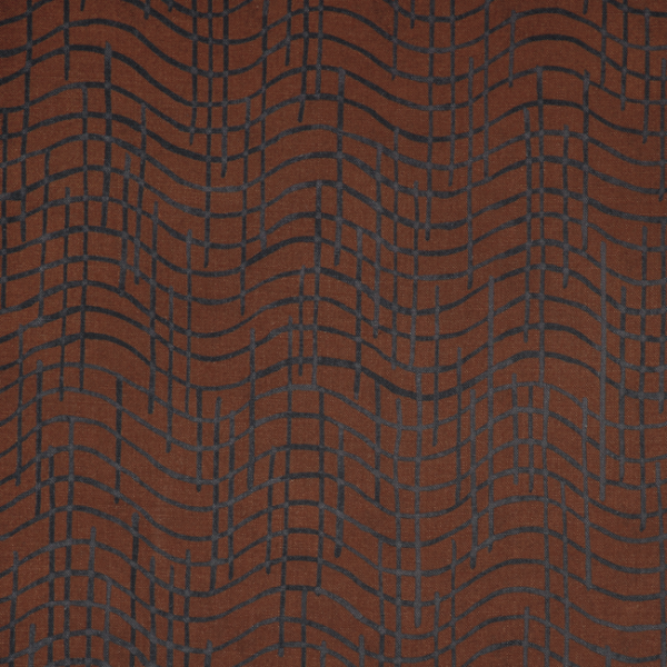 Lee Jofa Modern Designer Kelly Wearstler DADA - RUSSET upholstery fabric swatch for sample-first furniture planning