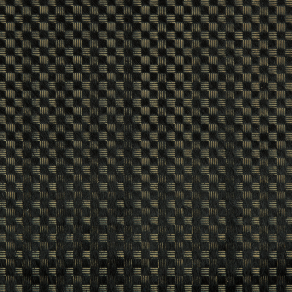 Lee Jofa Modern Designer Kelly Wearstler DELUX - ONYX/GOLD upholstery fabric swatch for sample-first furniture planning