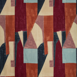 Modern Designer Kelly Wearstler District - Claret upholstery fabric swatch