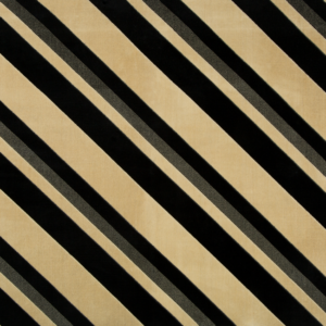 Modern Designer Kelly Wearstler Sereno Stripe - Malt/Onyx upholstery fabric swatch