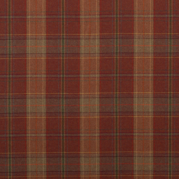 MULBERRY BOHEMIAN ROMANCE SHETLAND PLAID - RUSSET FD344.V55.0