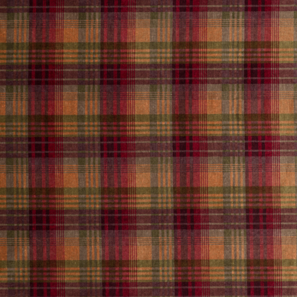MULBERRY BOHEMIAN WEAVES VELVET ANCIENT TARTAN - PLUM FD274.H113.0