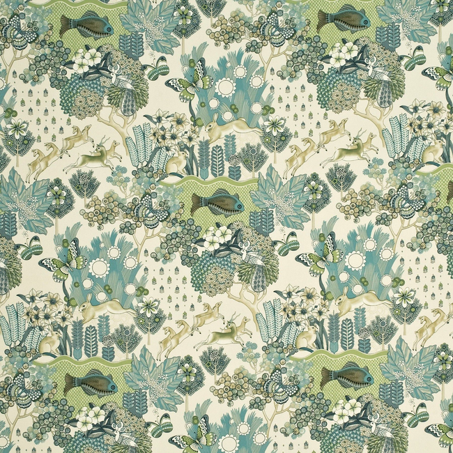 MULBERRY COUNTRY WEEKEND GLENDALE - TEAL/LEAF FD259.R38.0