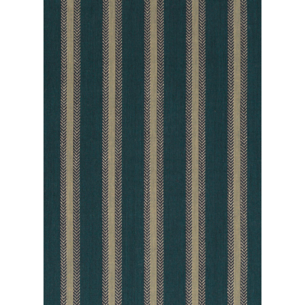 MULBERRY FESTIVAL CHESTER STRIPE - TEAL upholstery fabric swatch for sample-first furniture planning